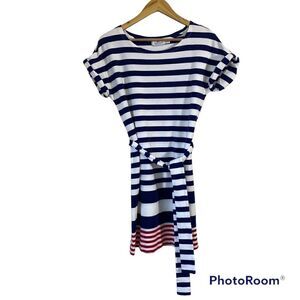 Vineyard vines UPF Sea Striped Tie-Front Knit Dress